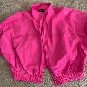 Brand new hot pink windbreaker jacket